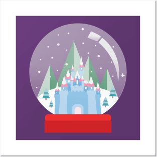 Magical Snowglobe Christmas Posters and Art